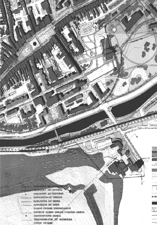 Obr. č.3. ÚPN CMZ Banská Bystrica, (ÚHA mesta, 1977) zdroj: www.banskabystrica.