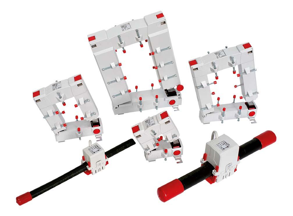 Przekładnik prądowy z otwieranym rdzeniem KBU 23 Szyna prądowa 20 x 30 mm KBU 58 Szyna prądowa 50 x 80 mm KBU 812 Szyna prądowa 80 x 120 mm
