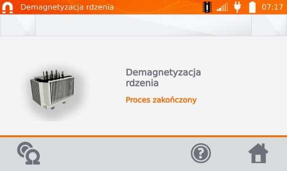 Rozmagnesowanie rdzenia magnetycznego wymaga zastosowania prądu przemiennego ze zmniejszaniem amplitudy do zera.
