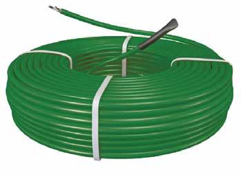 na m 230V-AC TECHNICAL DATA: EMC-free 2-conductor cable full containment by aluminum mantle Chrome-Nickel resistance wire XLPE insulation PVC protecting coating, UV resistant cable thickness: 6 mm