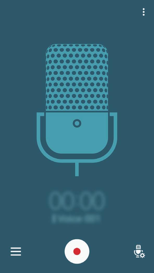 Sterowanie głosem Dyktafon Nagrywanie notatek głosowych Dotknij Dyktafon na ekranie aplikacji. Dotknij, aby rozpocząć nagrywanie. Powiedz coś do mikrofonu. Dotknij, aby wstrzymać nagrywanie.