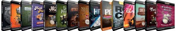 -35% Biblioteki brzmień perkusyjnych EZX Toontrack Kup bibliotekę EZX 35% taniej! Biblioteki to zestawy sampli nagrane w różnych stylach muzycznych przez znanych perkusistów.