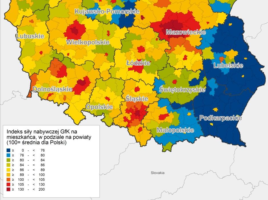 Dokonywane są one w oparciu o zes- tawienie danych z oficjalnej statystyki państwowej z wynikami badań GfK Polonia oraz prognozami instytutów ekonomicznych.