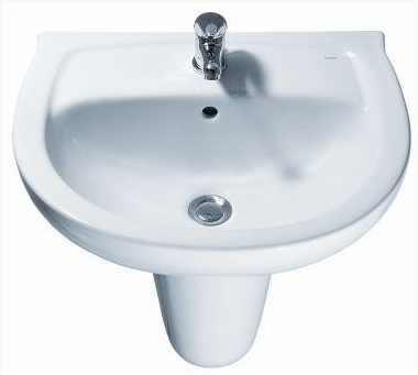 , biała Kod producenta : A161101006 Kod towaru (KTM): BASICCA161101006 Umywalka BASE 56 cm, z otw.
