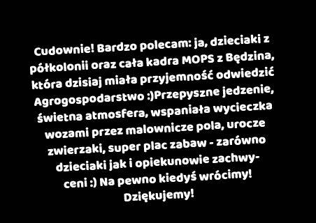 Mnóstwo atrakcji, każda cześć programu realizowana w interesujący dla dzieci sposób. Polecamy.