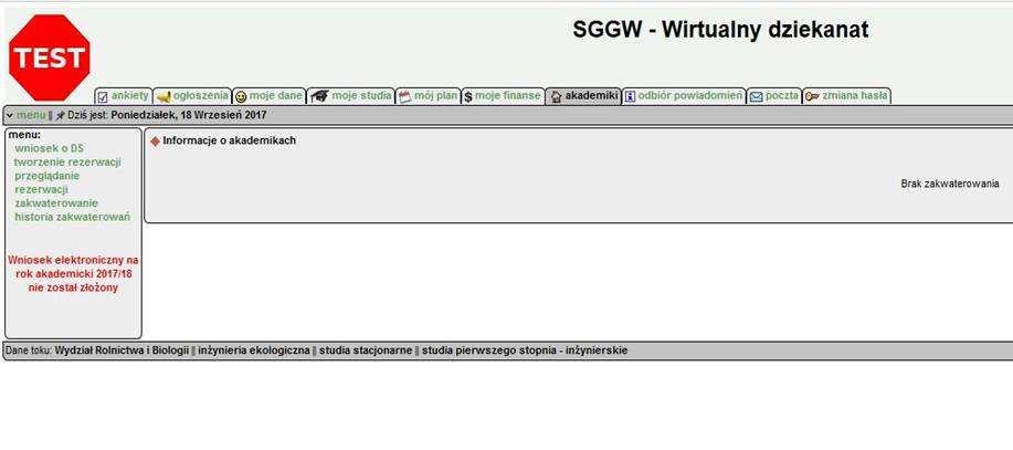 1 z 8 2018-08-30, 09:28 REZERWACJE ELEKTRONICZNE W trakcie obowiązkowych rezerwacji miejsc, kandydat na studia musi wysłać zgłoszenie rezerwacyjne.