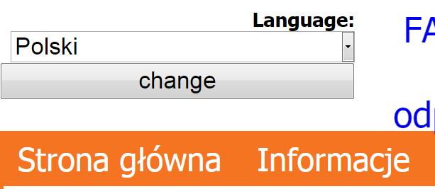 Language Możliwość zmiany języka, z systemu korzystają również cudzoziemcy. Strona główna znajdują się tutaj dane dotyczące akcji oraz aktualności.