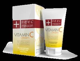 Kremy przeznaczone do zabiegów i do stosowania w domu VITAMIN C CREAM 50ml Intensywnie energetyzujący krem przeznaczony do codziennej pielęgnacji skóry szarej, matowej, o nierównym kolorycie oraz
