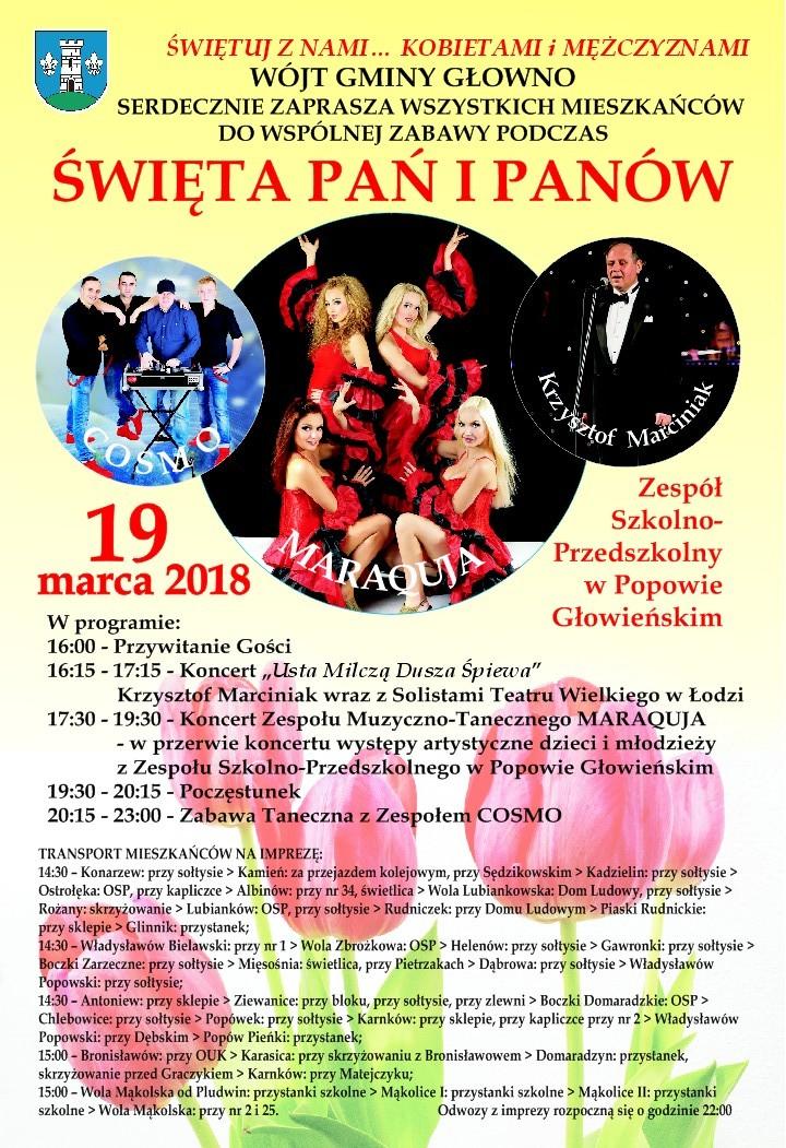 Nasza Gmina Głowno Kwartalnik samorządu Gminy Głowno Nakład 1400 egz. Głowno, Marzec 2018 Opracowanie biuletynu: Anna Marciniak Wydawca: Pokój nr 13 Gmina Głowno tel. 42 719-12-91, 42 719-13-54 ul.