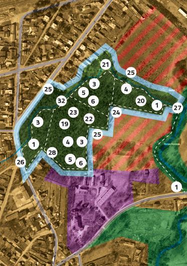 PARK MIEJSKI W SIEWIERZU Badani opracowali następujące warianty zagospodarowania tej przestrzeni: WARIANT 1 rodzinny WARIANT 2 rodzinno-sportowy W każdym z wariantów zagospodarowania przewiduje się: