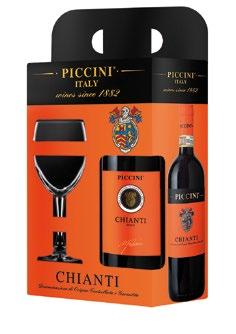 Piccini orange label chianti w kartonie z
