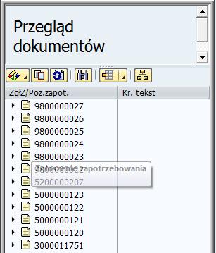 Zdefiniuj metodę szukania np. po kodzie zakładu, działu zaopatrzenia, po numerze materiału (indeksie), nazwie/nazwisku zlecającego lub numerze zgłoszenia zapotrzebowania.