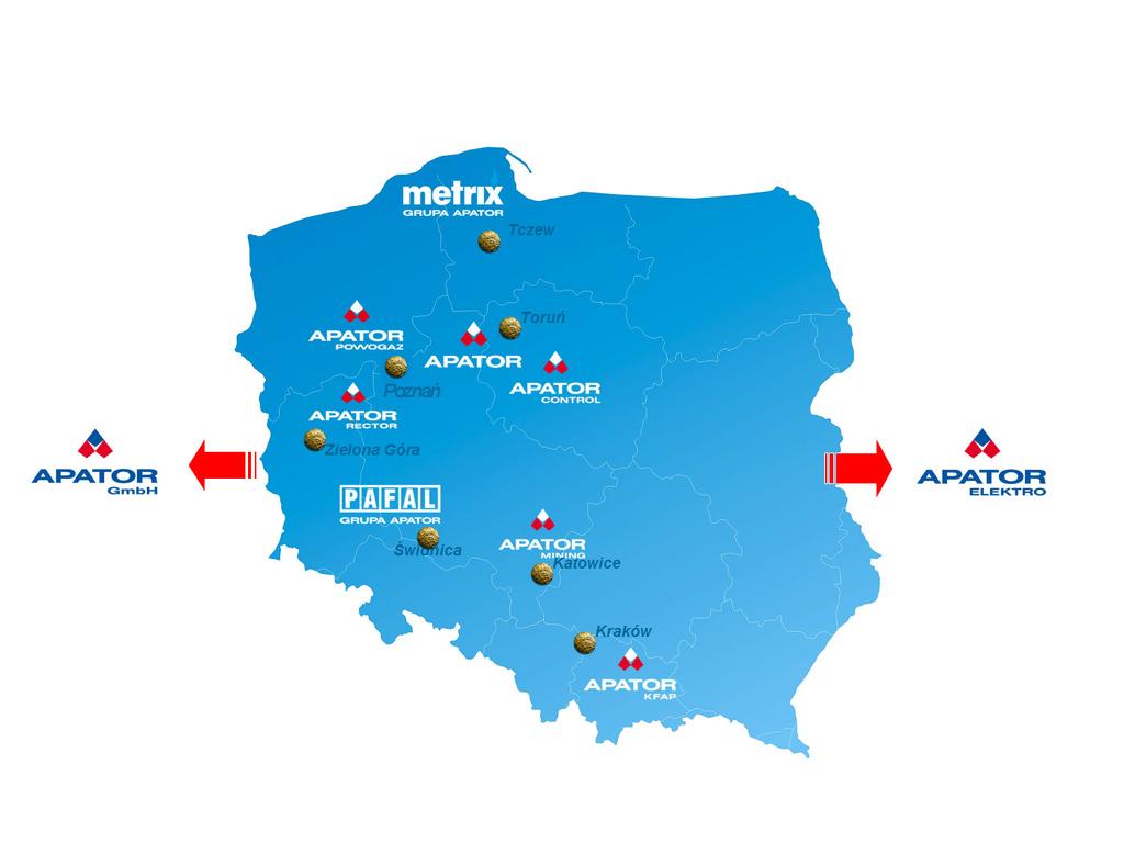 Działalność Grupy APATOR w 2008 roku sprawozdanie Zarządu Białorusi, powołanej w celu produkcji i sprzedaży liczników energii elektrycznej na rynku białoruskim; APATOR POWOGAZ SA jest właścicielem: o