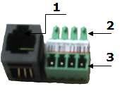 COM (miejsce podłączenia panelu sterującego) regulatora ecomax800 z wtyczką RJ-11 interfejsu ecolink2 służy specjalny adapter EL2adapter v1.