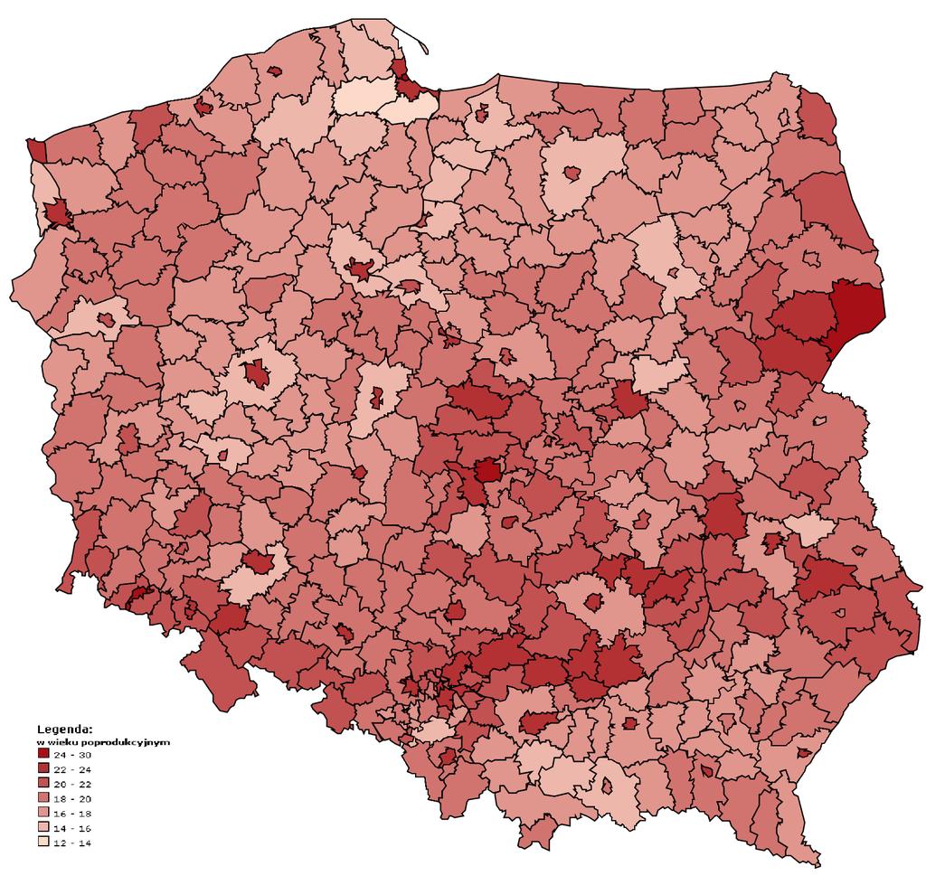 S t r o n a 36 Pokrywają się one z obszarami, na których występuje bardzo mały odsetek młodych.