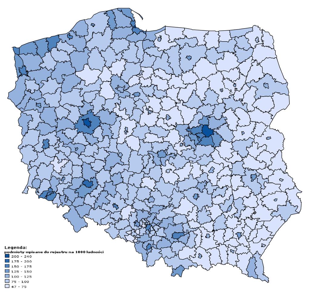 S t r o n a 45 Lata 2012-2015 to okres dynamicznego rozwoju lokalnej przedsiębiorczości. W 2015 r.