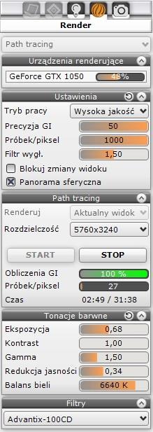 ustawieniami filmów 3D; suwaki do sterowania właściwościami materiału mają teraz wartość liczbową, którą można edytować prawym przyciskiem myszy i wpisać z klawiatury.