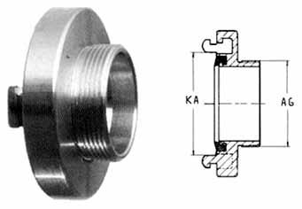 Adaptor z gwintem zewn.