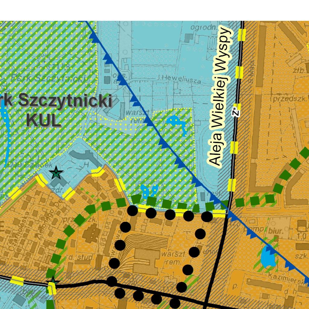 Dznn Urzędoy Wojódza Dolnośląso Poz 4 Załązn Nr do Uhały Nr XXXI/49/ Rady Mjsj Wrołaa z dna paźdzrna r Z CZNIK NR N MIEJSCOWY PLN ZGOSPODROWNI PRZESTRZENNEGO RYSUNEK PLNU obszaru po o ono rjon ul