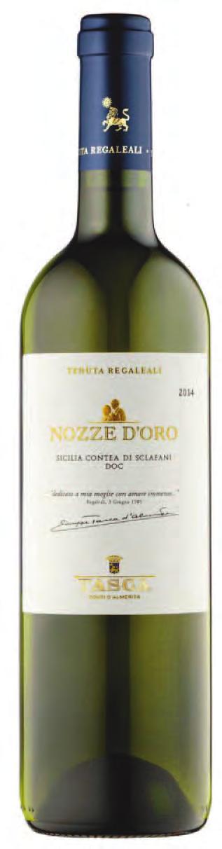 Wina białe Tasca d'almerita "Nozze d'oro" białe wytrawne 75 cl 000 zł Region: Sycylia Apelacja: Bianco D.O.C.
