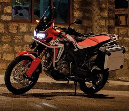 litowo-jonowy akumulator o masie o 2,3 kg mniejszej, niż kwasowoołowiowy akumulator Africa Twin z 2017 roku.