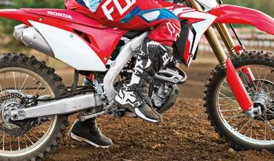 maszyna jest uzbrojona w dokładnie takie samo podwozie, jak jej większa siostra - CRF450R oraz wyposażona w zupełnie nowy silnik DOHC.