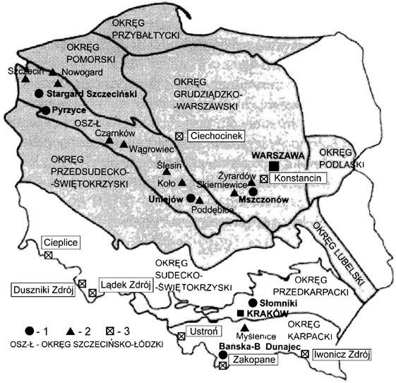 110 Janusz Ryczkowski Rozmieszczenie generacji pogodowo niestabilnych na terenie Polski nie jest równomierne (rys. 19).