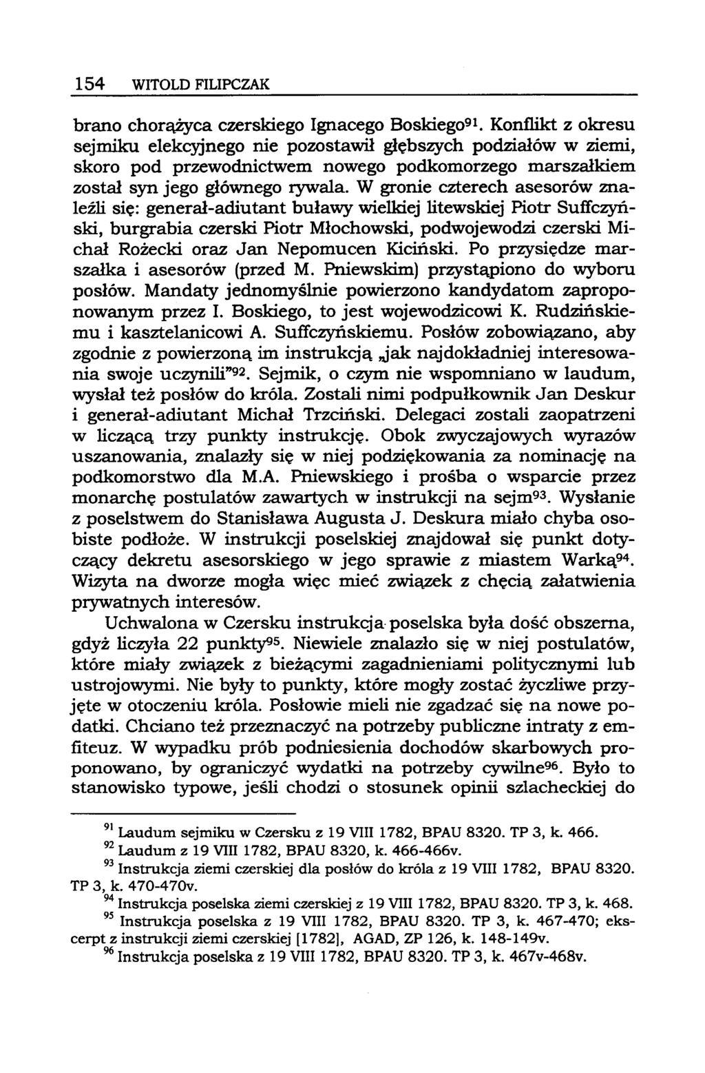 154 WITOLD FILIPCZAK brano chorążyca czerskiego Ignacego Boskieg091.
