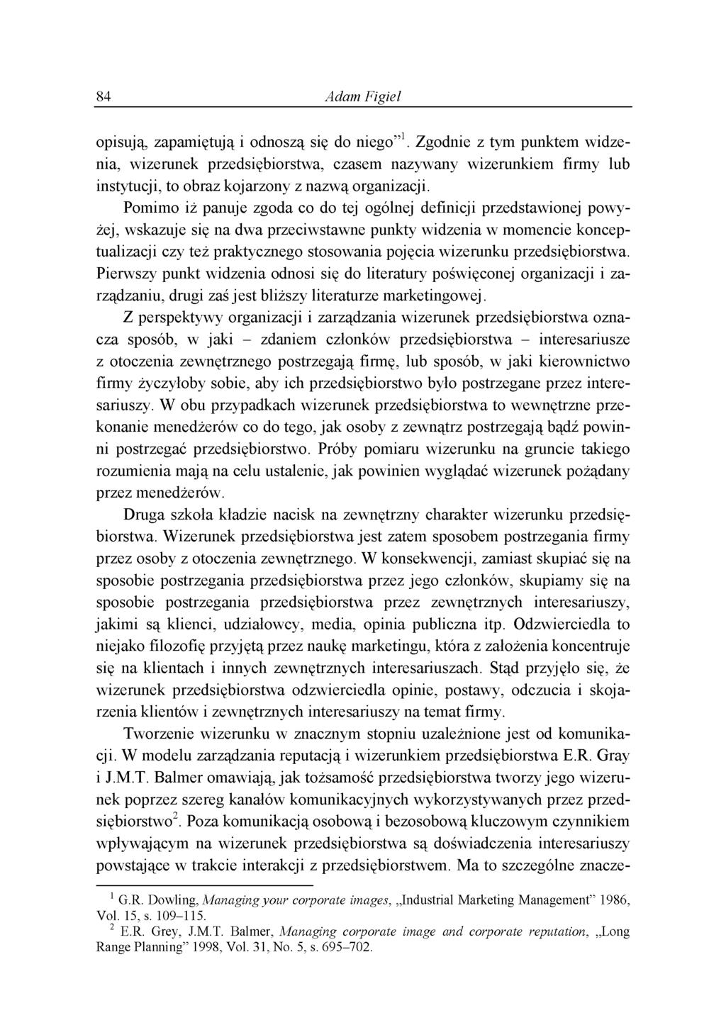 84 Adam Figiel opisują, zapamiętują i odnoszą się do niego 1.