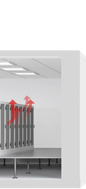 Korzyści w centrum obliczeniowym Całoroczna energooszczędność dzięki pośredniemu chłodzeniu swobodnemu Wysokie temperatury wody zimnej, do +18 C na wyjściu i +25 C na wejściu
