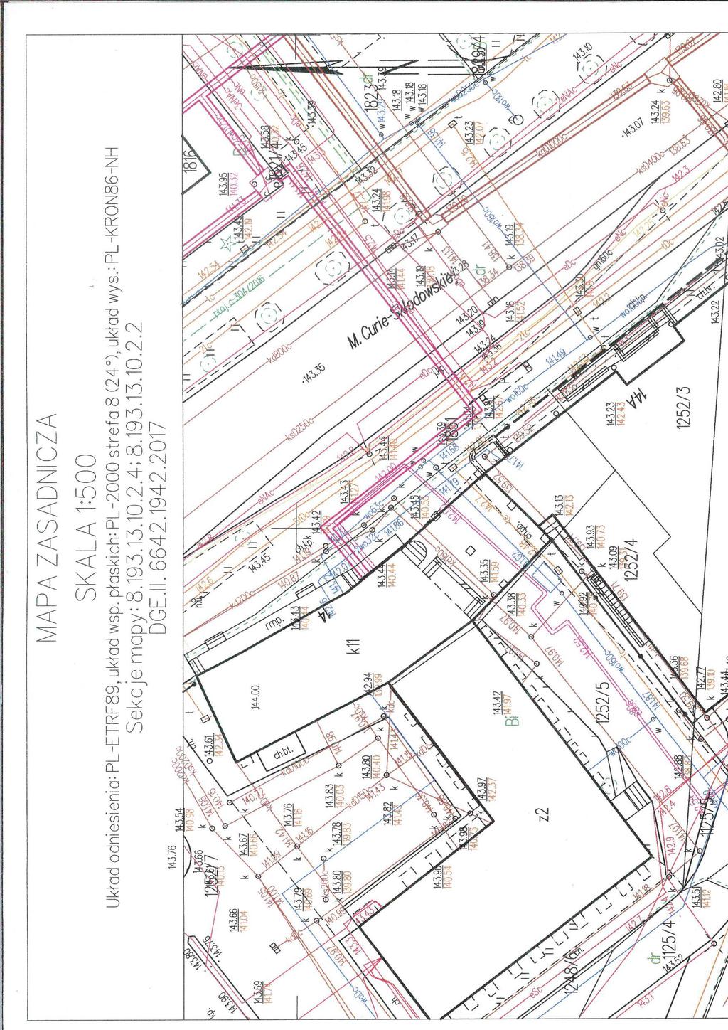 PLAN SYTUACYJNY 1:500 Budynek Książnicy Podlaskiej im.