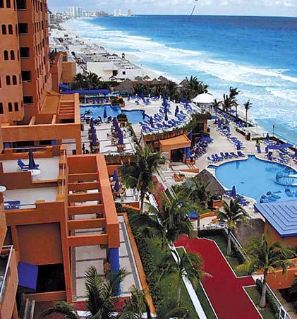 MEKSYK Pełna oferta hoteli na stronie cancun hotele Avalon Baccara Cancun Hotel, o architekturze w stylu meksykańskim (boutique resort), zlokalizowany jest w Cancun, przy piaszczystej plaży.