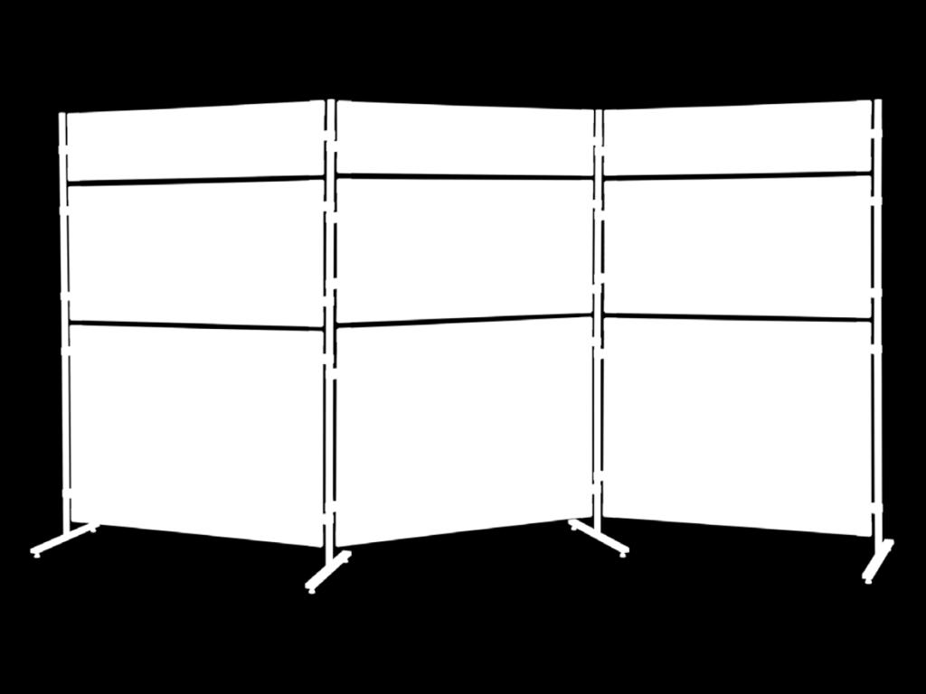 Kod produktu: Powierzchnia: Rozmiar: TMS123 TMC126 TMT126 suchościeralna korkowa tekstylna 120 x 30 120 x 60 Rama wykonana z profilu aluminiowego w kolorze TMS126 suchościeralna srebrnym, wykończona