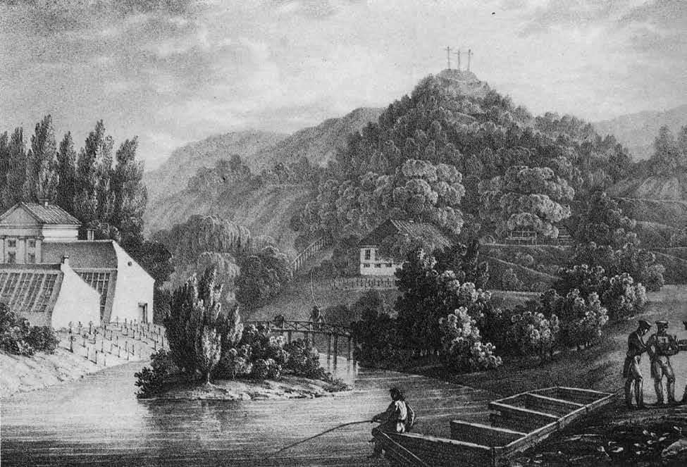 3. Motiejus Pšibilskis, Vilniaus universiteto Botanikos sodas Sereikiškėse, 1835, litografija pagal Karolio Račinsko piešinį, Lietuvos dailės muziejus, in: Vilniaus universitetas dailėje, Vilnius: