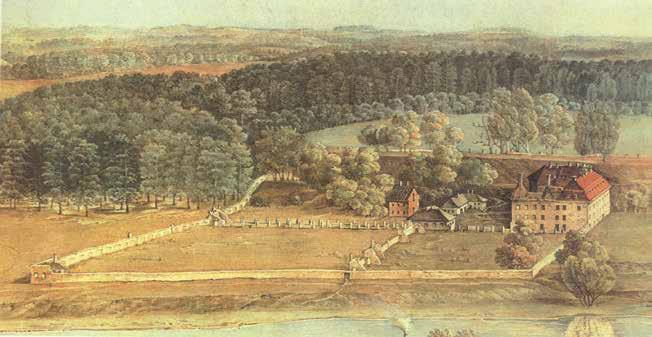 4. S. Smolikovskis. Jėzuitų rūmai Vingio šile, 1850, fragmentas, Maskvos istorijos muziejus, in: Vladas Drėma, Dingęs Vilnius, Vilnius: Vaga, 1991, 222 il. S. Smolikowski.