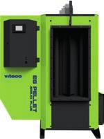 pellet lub zrębkę drzewną o mocy 300kW, z podajnikiem zabierakowym długości 3 mb i średnicy zabierania paliwa 2,5 m 146430,00 PLN KOTŁY VITECO EG MULTIFUEL PELLET Wyposażenie standardowe kotła: -