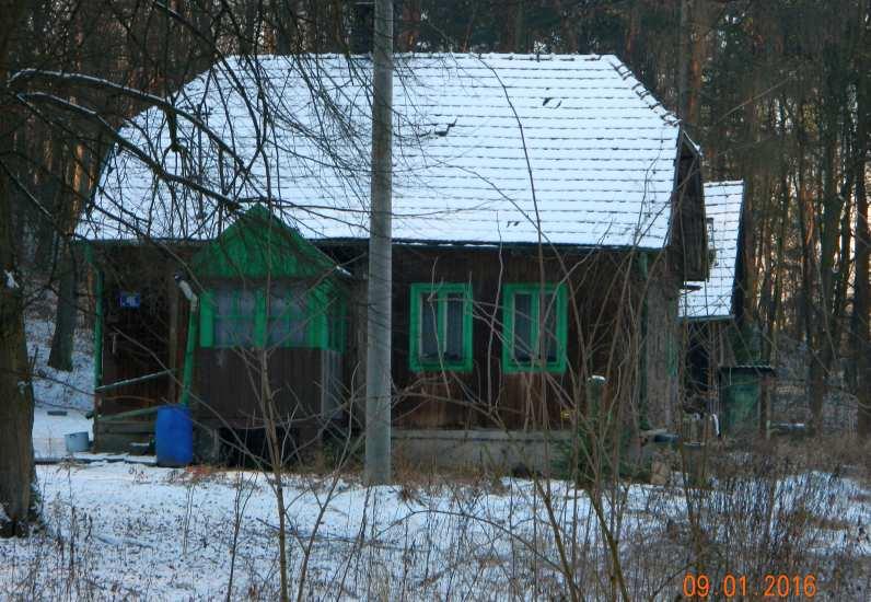 Leśniczówka i stodoła z