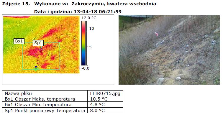 Fot. 20 Termowizja kwatera wschodnia Fot.