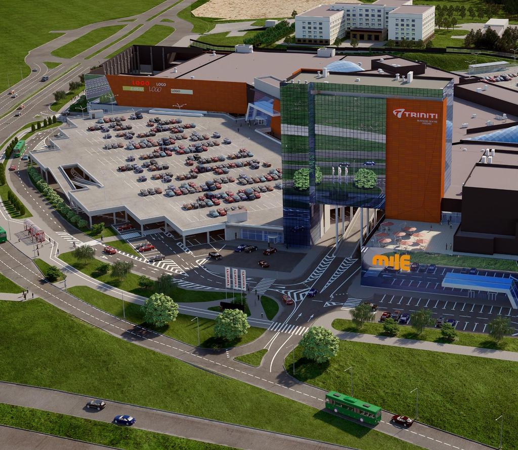 GW EKSPORT Wybrane realizacje RYNEK BIAŁORUSKI Centrum handlowe z parkingami i budynkiem biurowym Grodno Inwestor: