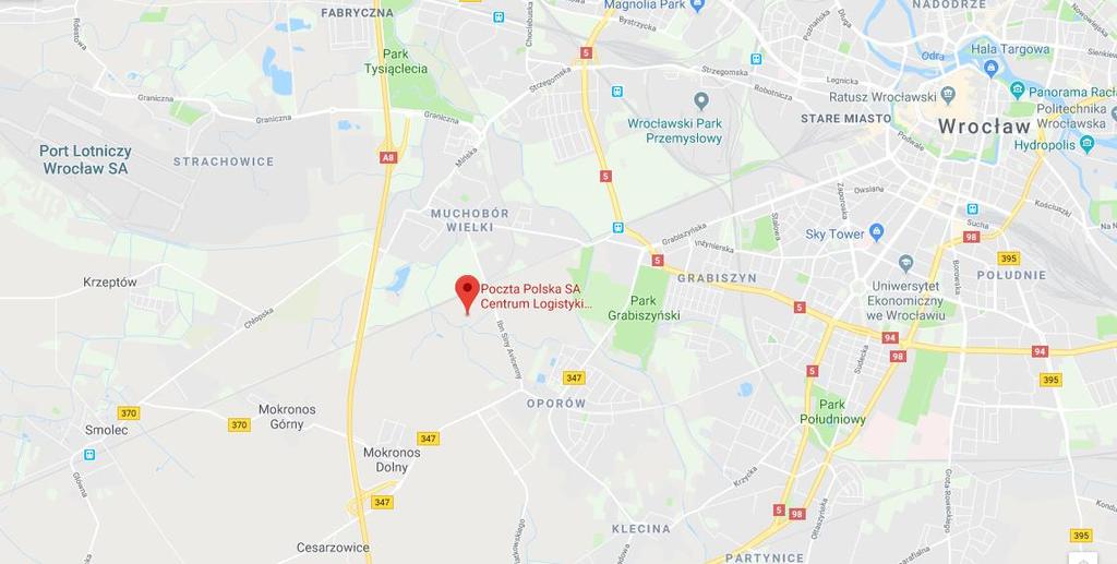 Lokalizacja i dostępność komunikacyjna: Nieruchomość położona jest we Wrocławiu przy ul. Awicenny 21, obręb Oporów w województwie dolnośląskim, powiecie Wrocław.