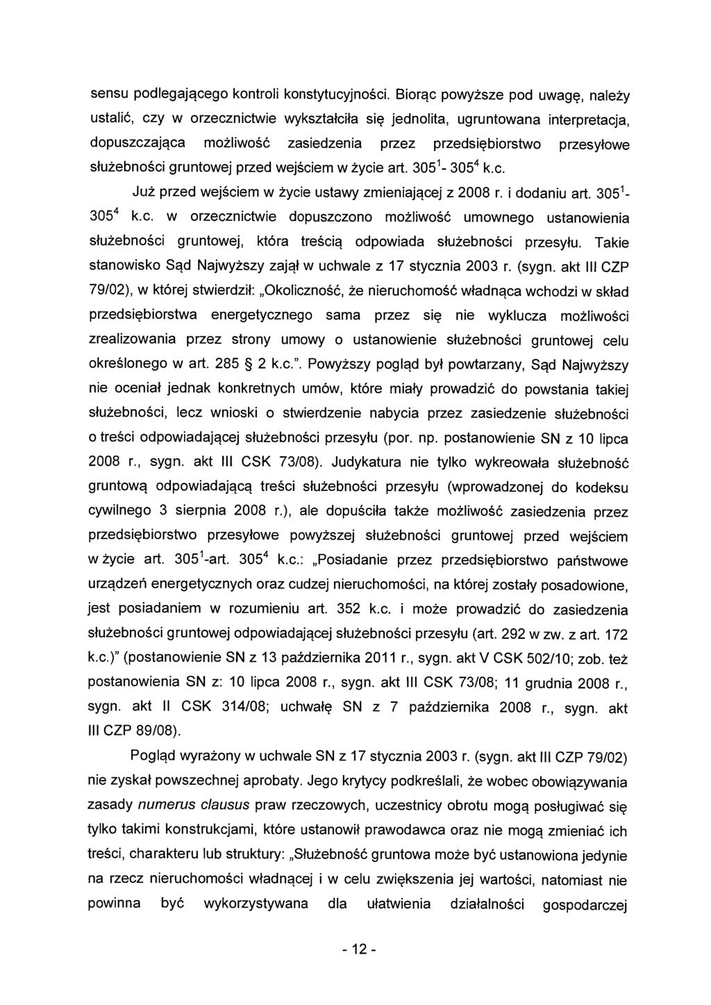 sensu podlegającego kontroli konstytucyjności.