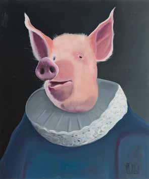 24 25 24 ANITA DĄBROWSKA (ur. 1988) Eko-geometria, 2016 r. olej/płótno, 70 x 70 cm sygnowany i datowany p.d.: 'A.