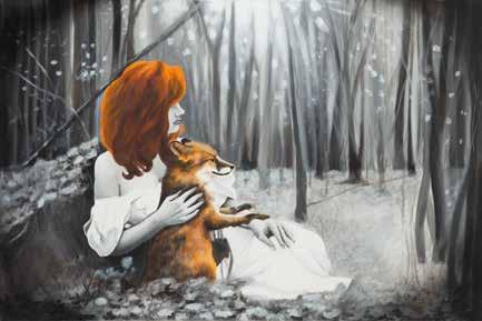 86 KAROLINA FOX (ur. 1988) Magic Forest, 2016 r. akryl/płótno, 80 x 120 cm sygnowany i datowany na odwrociu: 'Karolina Fox, 2016' 87 PIOTR URBANEK (ur. 1976) Sen nocy letniej, 2016 r.