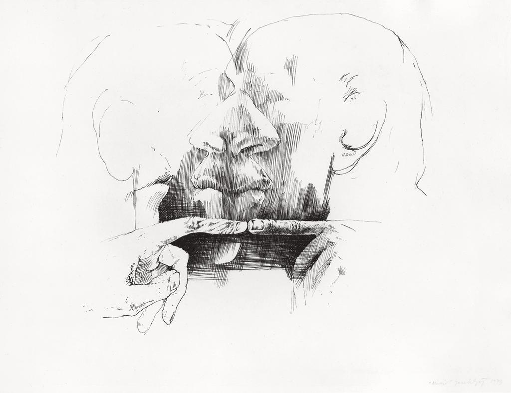 Lustro, 1973, rysunek