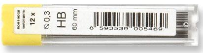 20 5004, 5034, 5054, 5074 MEPHISTO ołówek automatyczny 0.3, 0.5, 0.7, 0.9 mm Ołówki automatyczne wyposażone w gumki i gumowe uchwyty, ułatwiające wygodne trzymanie.