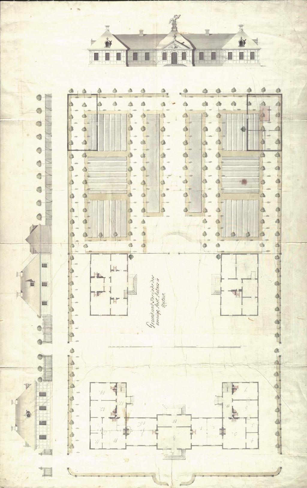 Plan założenia Post Palais Kutno,