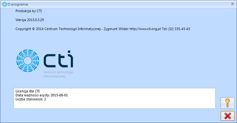 W polu tekstowym znajdują się informacje o aktualnej licencji, którą w tym miejscu można wgrać. Aby to zrobić, należy kliknąć.