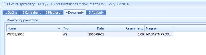 W Produkcji należy przejść na zakładkę Historia produktu na kartotece wyrobu gotowego: W tabeli widać jakim dokumentem PW wyrób gotowy