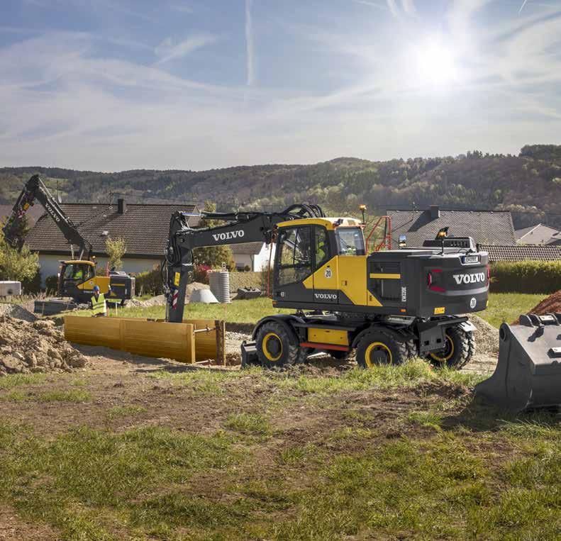 EW180E, EW220E Koparki Volvo 18,7