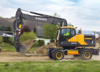 Wydajność hydrauliczna Uskonalony układ hydrauliczny z funkcją wykrywania obciążenia, umożliwiający maksymalne wykorzystanie stępnej mocy silnika oraz zwiększający możliwości sterowania i skracający